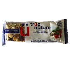 True Nature Organic Hazelnut & Cranberry Bar