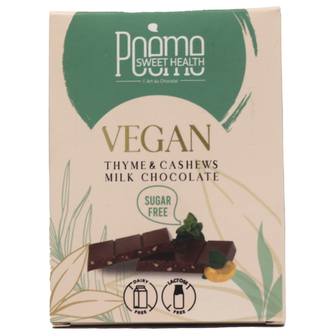 Thyme & Cashews Milk Chocolate Vegan Bar