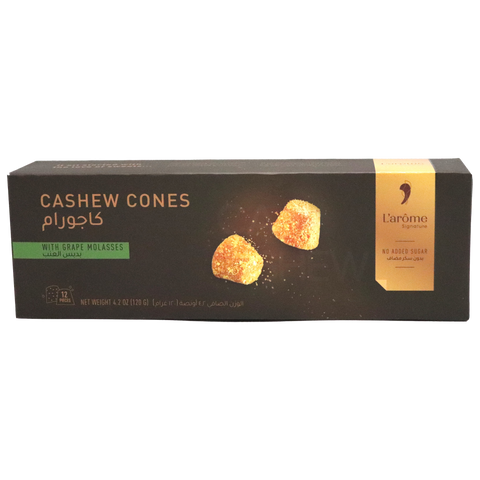L’Arome Cashew Cones With Grape Molasses