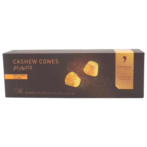 L’Arome Cashew Cones With Honey