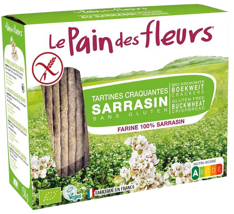 Pain Des Fleurs Organic Gluten Free Buckwheat Crispbread