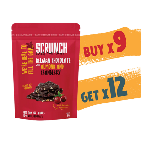 Buy 9 Get 12 Scrunch Almond & Cranberry 35g