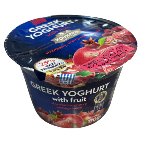 Koukakis Greek yogurt red fruit