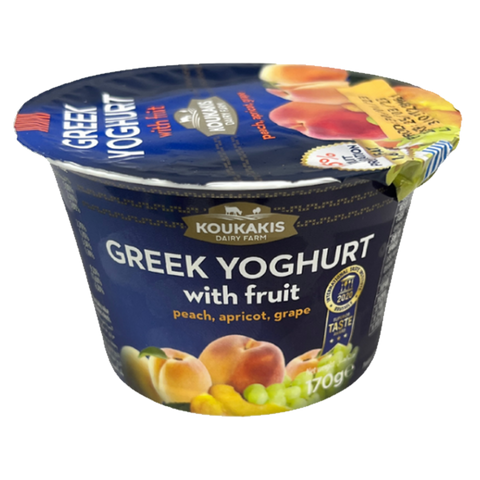 Koukakis Greek yogurt yellow fruit