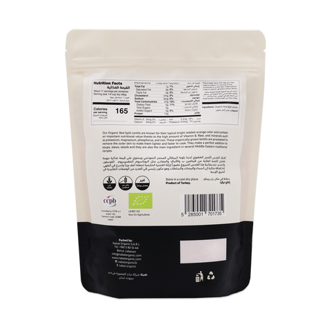 Nabat Organic Red Split Lentils