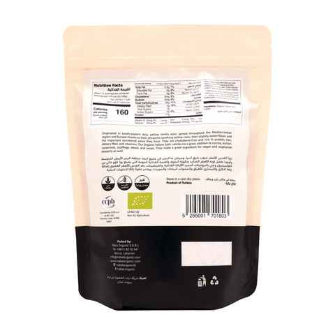 Nabat Organic Yellow Split Lentils