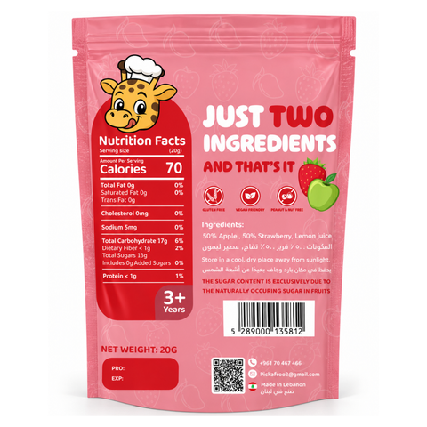 Pickafroo Strawberry Fruit Roll