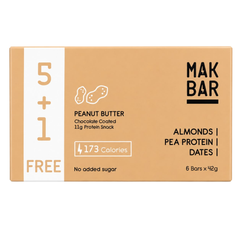 Mak Protein Bar - Peanut Butter ( 5+1) - 11G Protein