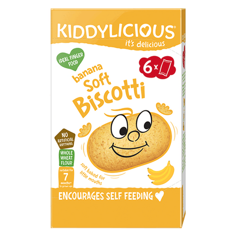 Kiddylicious Biscotti Banana Baby Snack 7 Months+