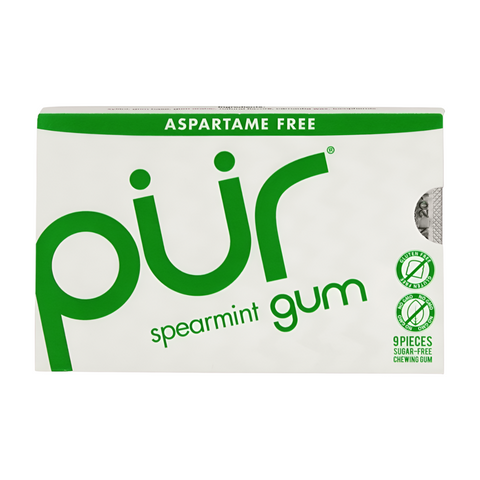 Pur Gum Spearmint Pack Of 9 Gums