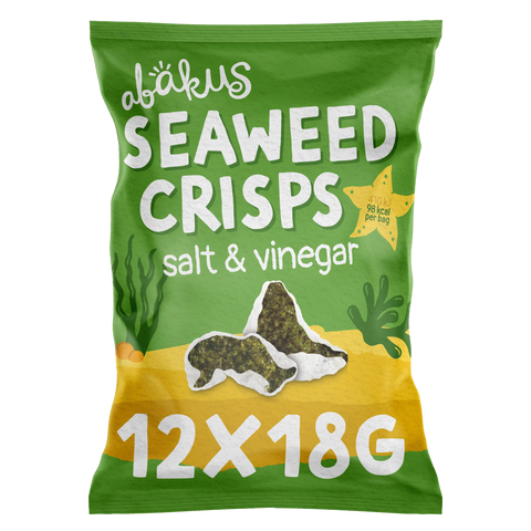Abakus Seaweed Crisps Salt & vinegar Flavour