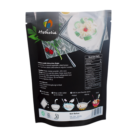Hethstia Instant Konjac Noodles - Fettucine Shape - Low Carb
