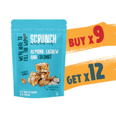 Buy 9 Get 12 Scrunch Cashew & Coconut Cluster 40g