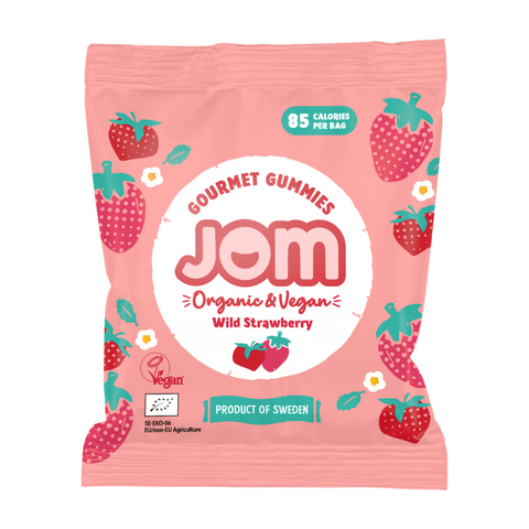 Jom Organic & Vegan Wild Strawberry Gummies