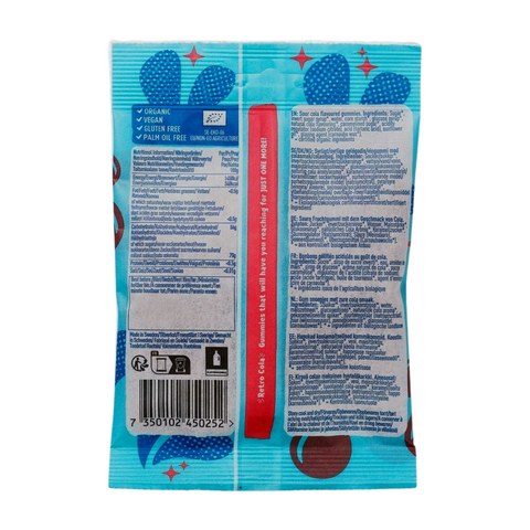 Jom Organic & Vegan Sour Retro Cola Gummies