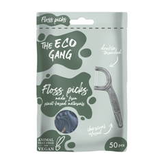 The Eco Gang Floss Picks 50-P Charcoal