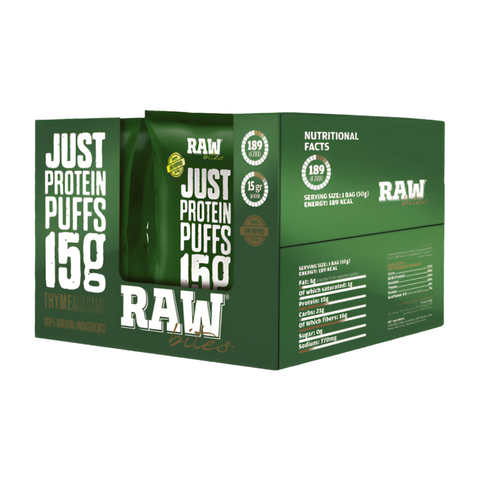 Raw Bites Protein Puffs Thyme & Sesame Box