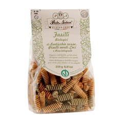 Pasta Natura Organic Red Lentils, Green Peas & Chickpeas Pasta - Fusilli Gf