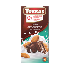 Torras Sugar Free Milk And Almonds Chocolate