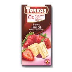 Torras Sugar Free White And Strawberry Chocolate