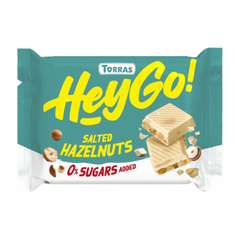 Hey Go Sugar Free White Chocolate With Hazelnuts & Salt