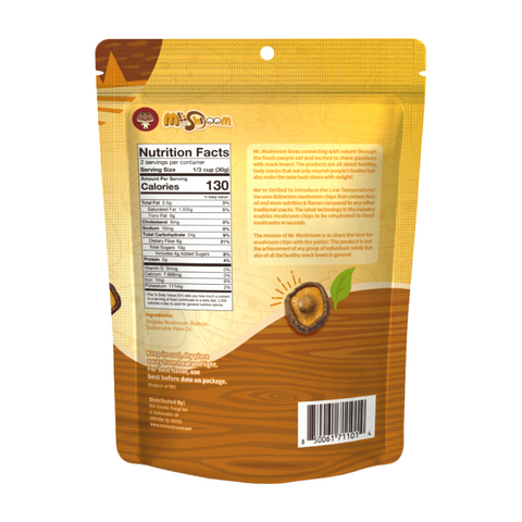 Mr Mushroom Shiitake Mushroom Chips (Original)