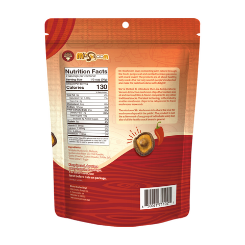 Mr Mushroom Shiitake Mushroom Chips (Spicy)
