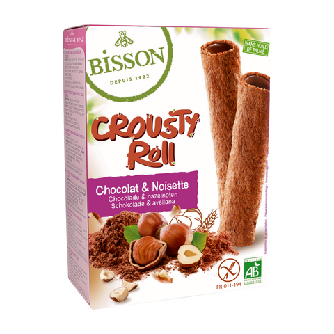 Bisson Organic Crousty Roll Chocolate & Hazelnut Gluten Free