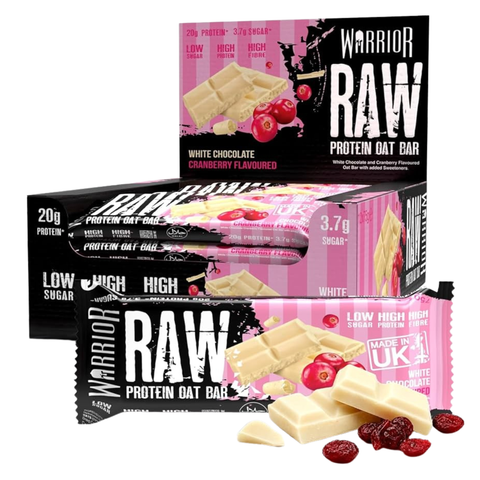 Warrior Raw Protein Flapjack - White Chocolate Cranberry