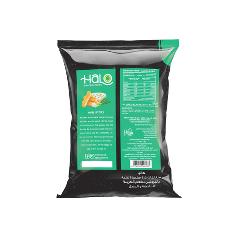 Halo Sour Cream & Onions Protein Puffs