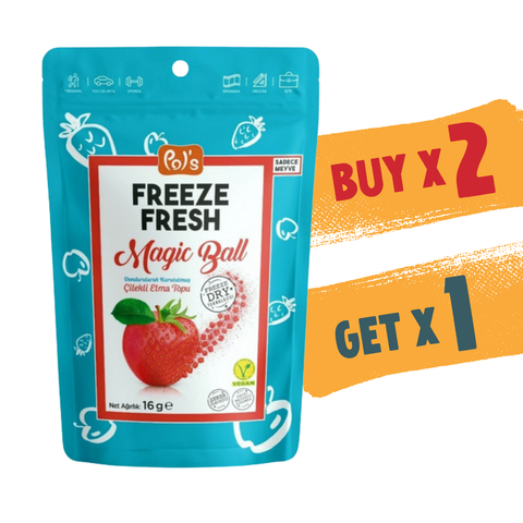 Buy 2 Get 1  Freeze Dried Magic Ball - Apple Strawberry