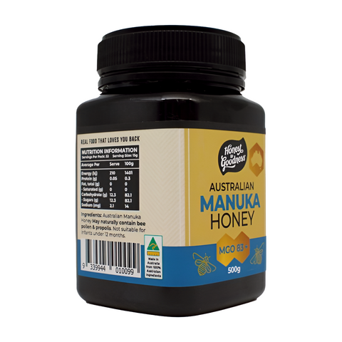 Honest To Goodness Australian Manuka Honey 83+ Mgo