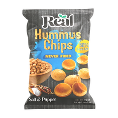 Real Nutrition Baked Hummus Chips Salt & Pepper