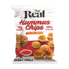 Real Nutrition 10g Protein Baked Hummus Chips Sweet Chilli