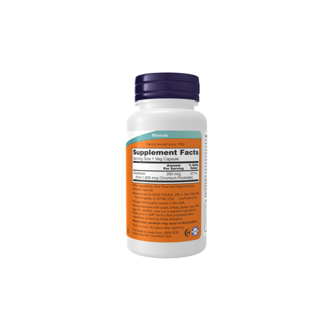 Now Foods Chromium Picolinate 200 Mcg