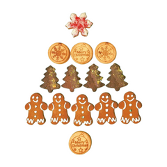 Go Light Gourmet Christmas Cookie Box Of 20 Cookies