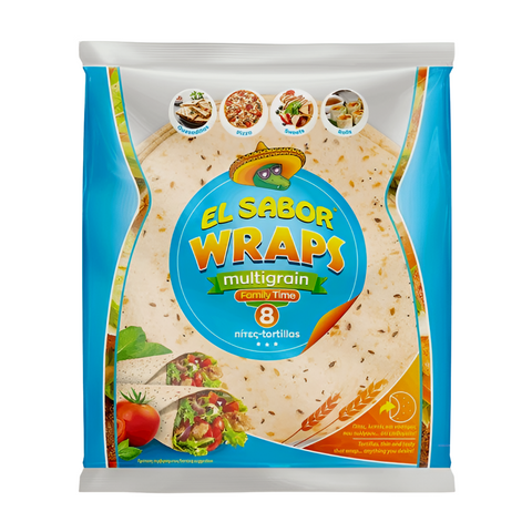 El Sabor Multigrain Wraps Family Time