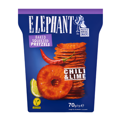 Elephant Pretzel Discs Chili & Lime