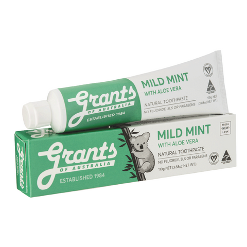 Grants No Fluoride Mild Mint Toothpaste