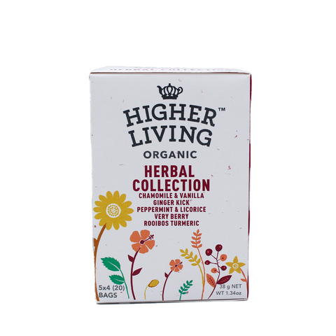Higher Living Organic Tea Caffeine Free Herbal Collection