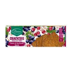 Benina Crackers Raisin & Sunflower Seeds