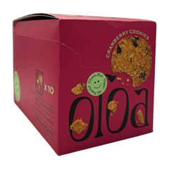 Oloa Cranberries Oat Cookies Box