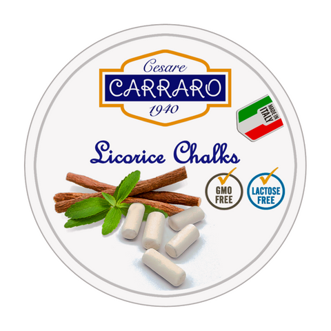 Cesare Carraro Tins Licorice Chalks