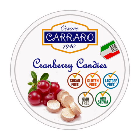 Cesare Carraro Cranberry Candies Sugar Free