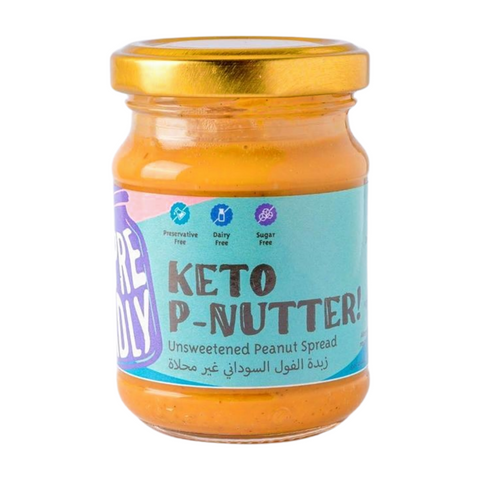 KETO P-NUTTER ! Unsweetened Natural Peanut Spread 120g