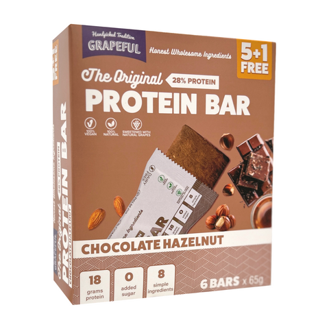Grapeful Protein Bar 5+1 Chocolate Hazelnut Box