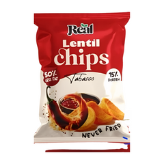 Real Nutrition Baked Lentil Chips Tabasco
