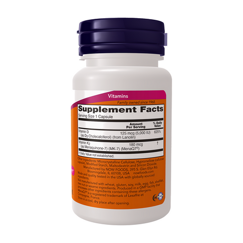 Now Foods Mega D-3 & Mk-7 