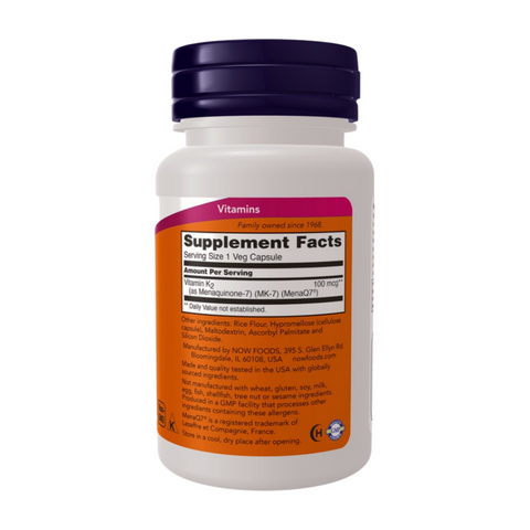 Now Mk-7 Vitamin K2 100 Mcg