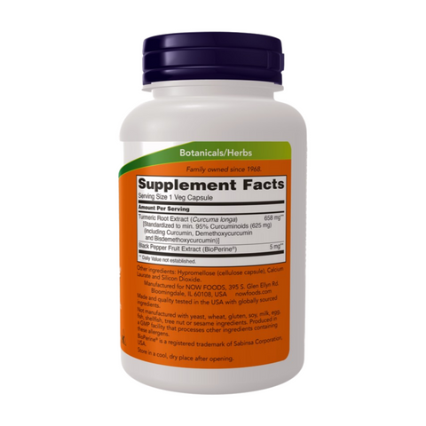 Now Turmeric Curcumin With Bioperine